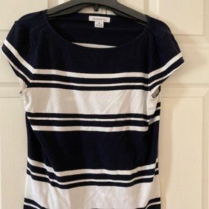 Liz Claiborne Striped Womens Top Size M